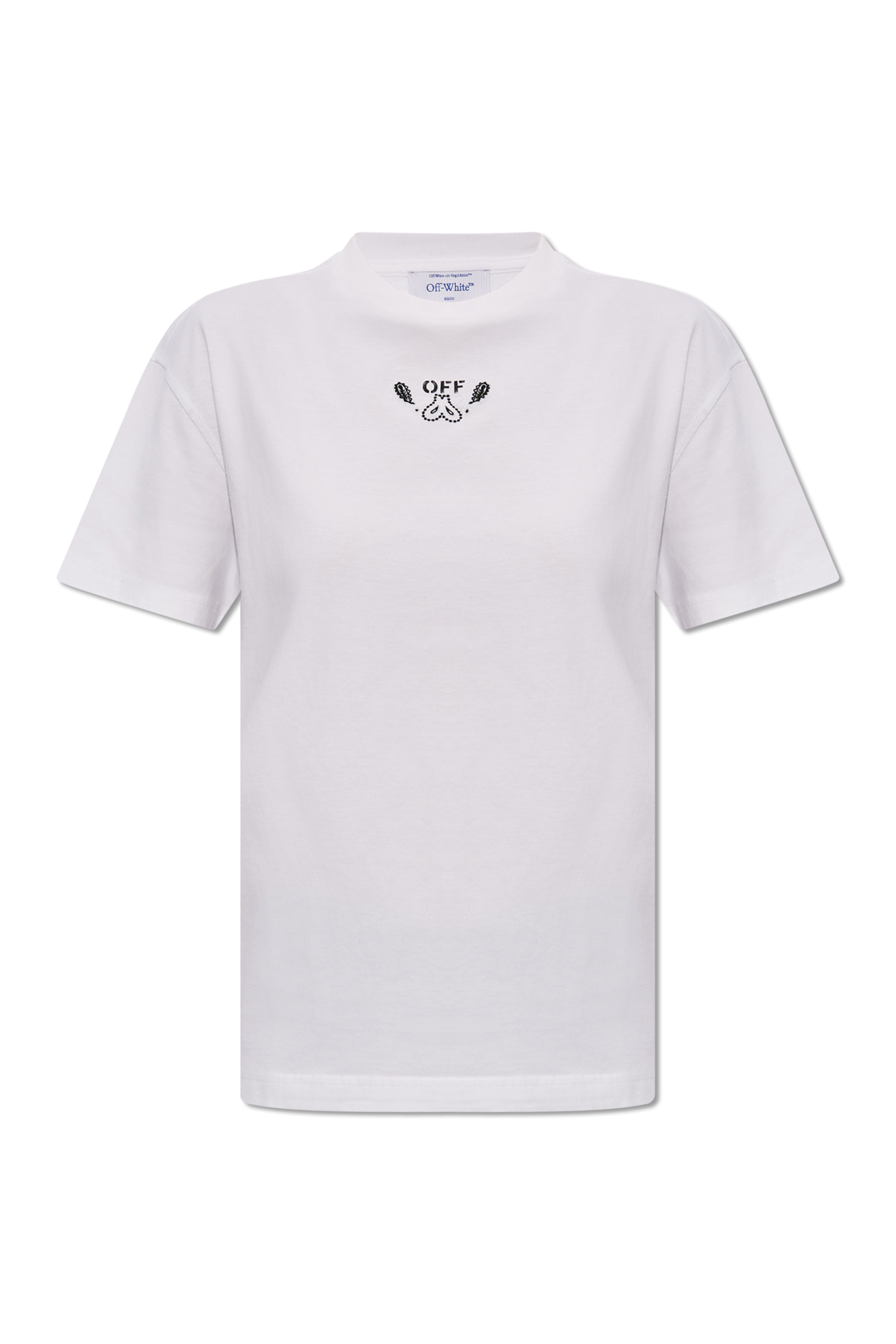 Off-White T-shirt with paisley motif | Women's Clothing | Vitkac